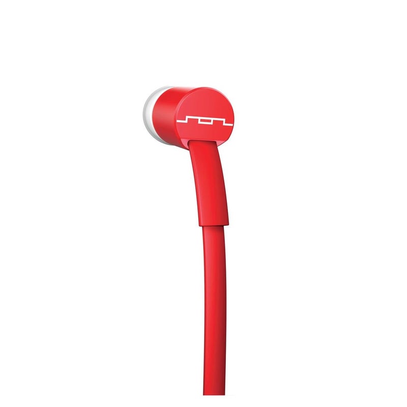 SOL REPUBLIC Jax Wired 1-Button In-Ear Headphones, Android Compatible, Tangle Free Cable, In-Ear Noise Isolation, 4 Ear Tip Sizes, Great For Calls, 1112-33 Red - Image 1